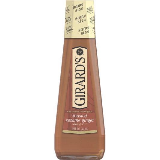 Girard's Toasted Sesame Ginger Dressing Bottle; 12 Fluid Ounce; 6 Per Case - High Mart Wholesale