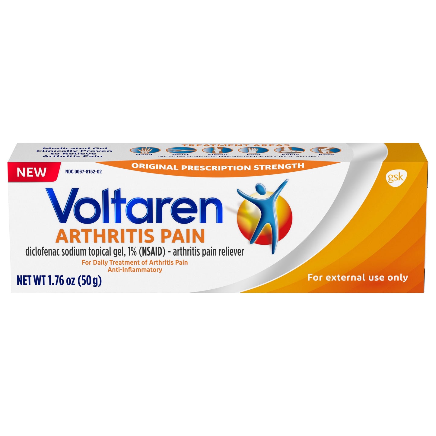 Voltaren Arthritis Pain Topical Gel 1 X 50G; 50 Gram; 3 Per Box; 8 Per Case