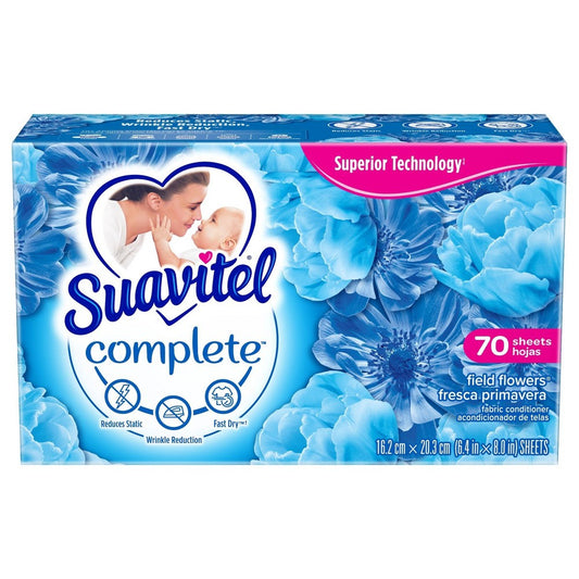 Suavitel Sauvitel Complete Field Flower Dryer Sheets; 70 Each; 6 Per Case