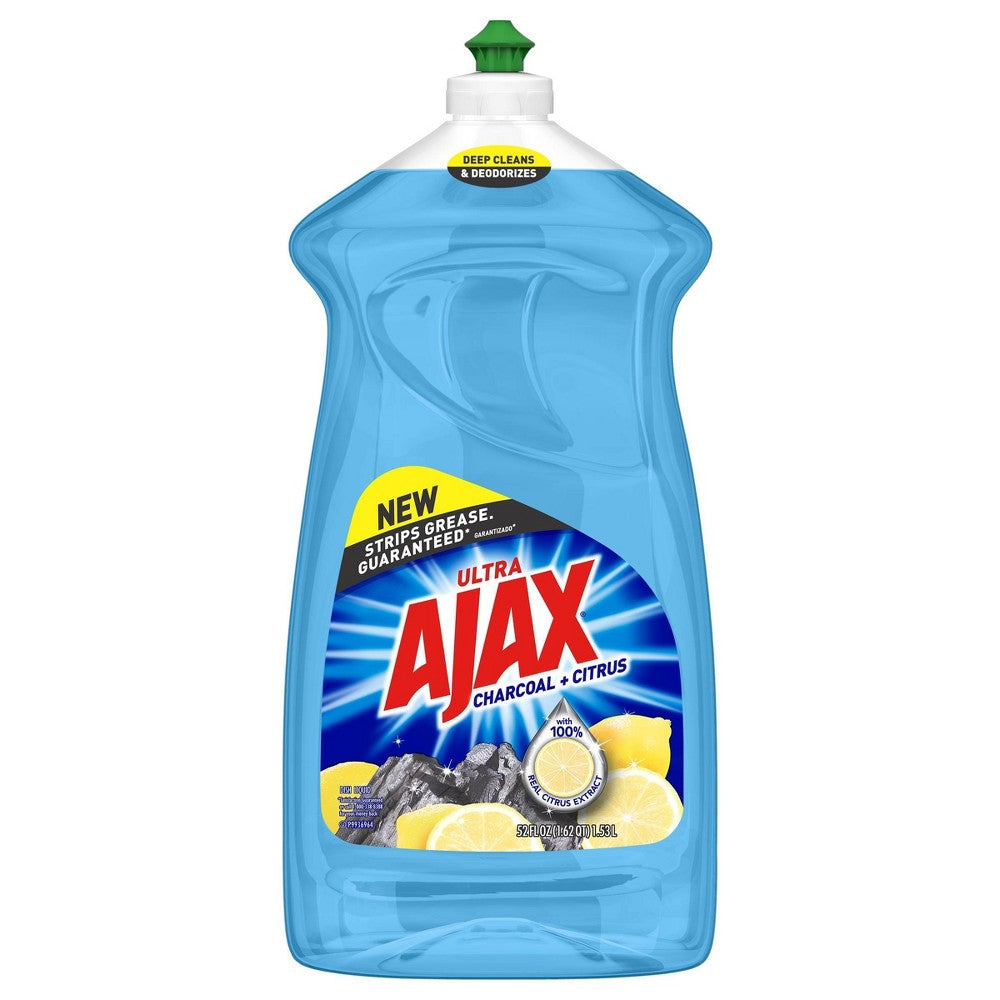 Ajax Dish Soap 52F Charcoal Citrus; 52 Fluid Ounces; 6 Per Case