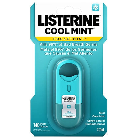 Listerine Cool Mint Pocketmist; 7.7 Milileter; 6 Per Box; 6 Per Case