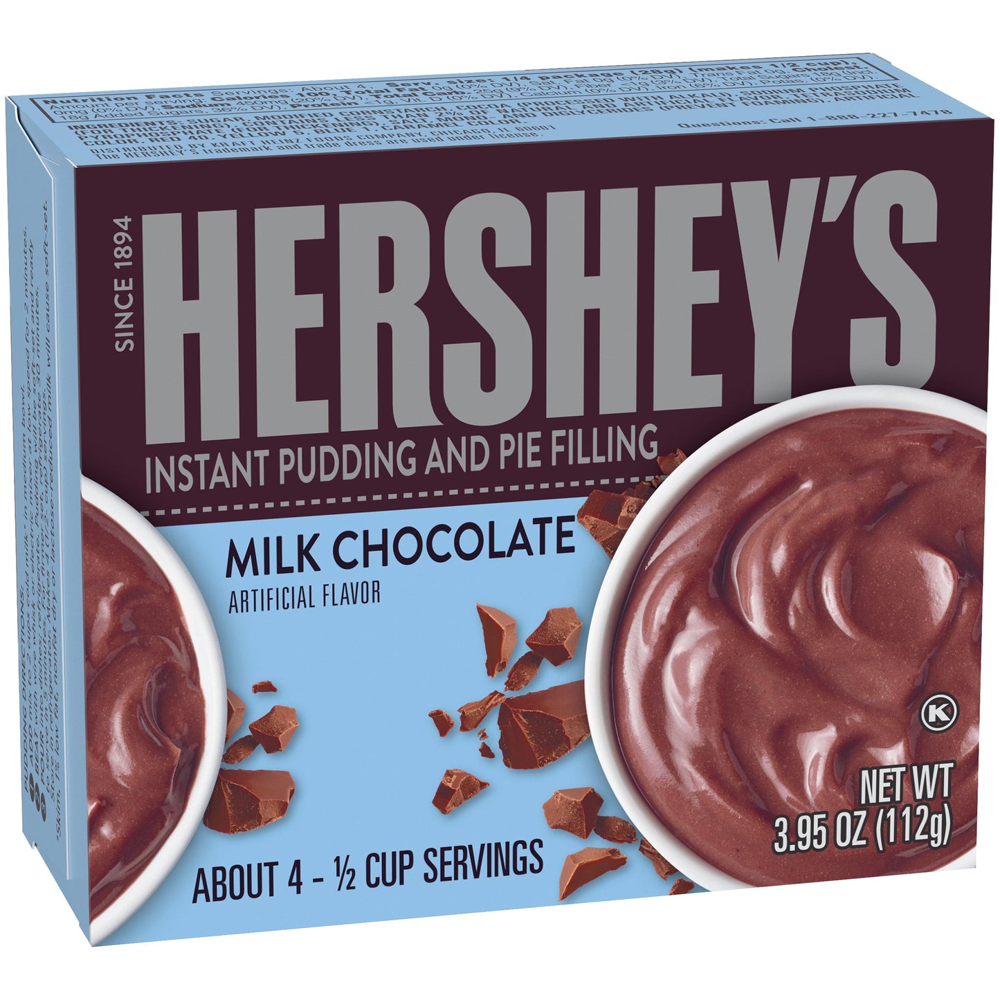 Hersheys Chocolate Pudding & Pie Filling; 3.95 Ounces; 24 Per Case - High Mart Wholesale