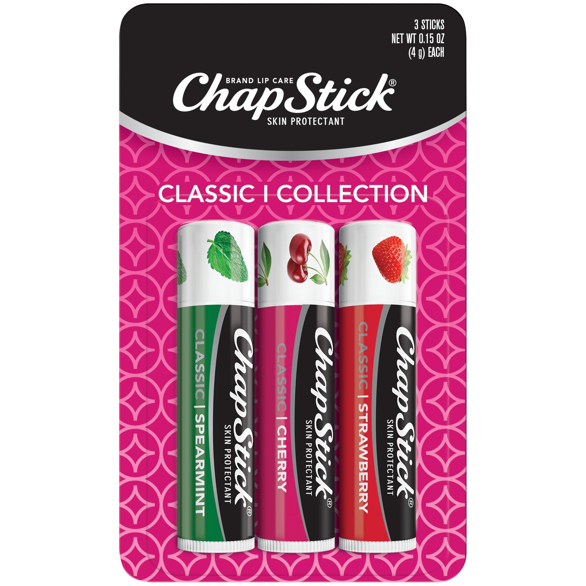 Chapstick Cherry Strawberry Spearmint Tray; 0.45 Ounces; 12 Per Box; 6 Per Case - High Mart Wholesale