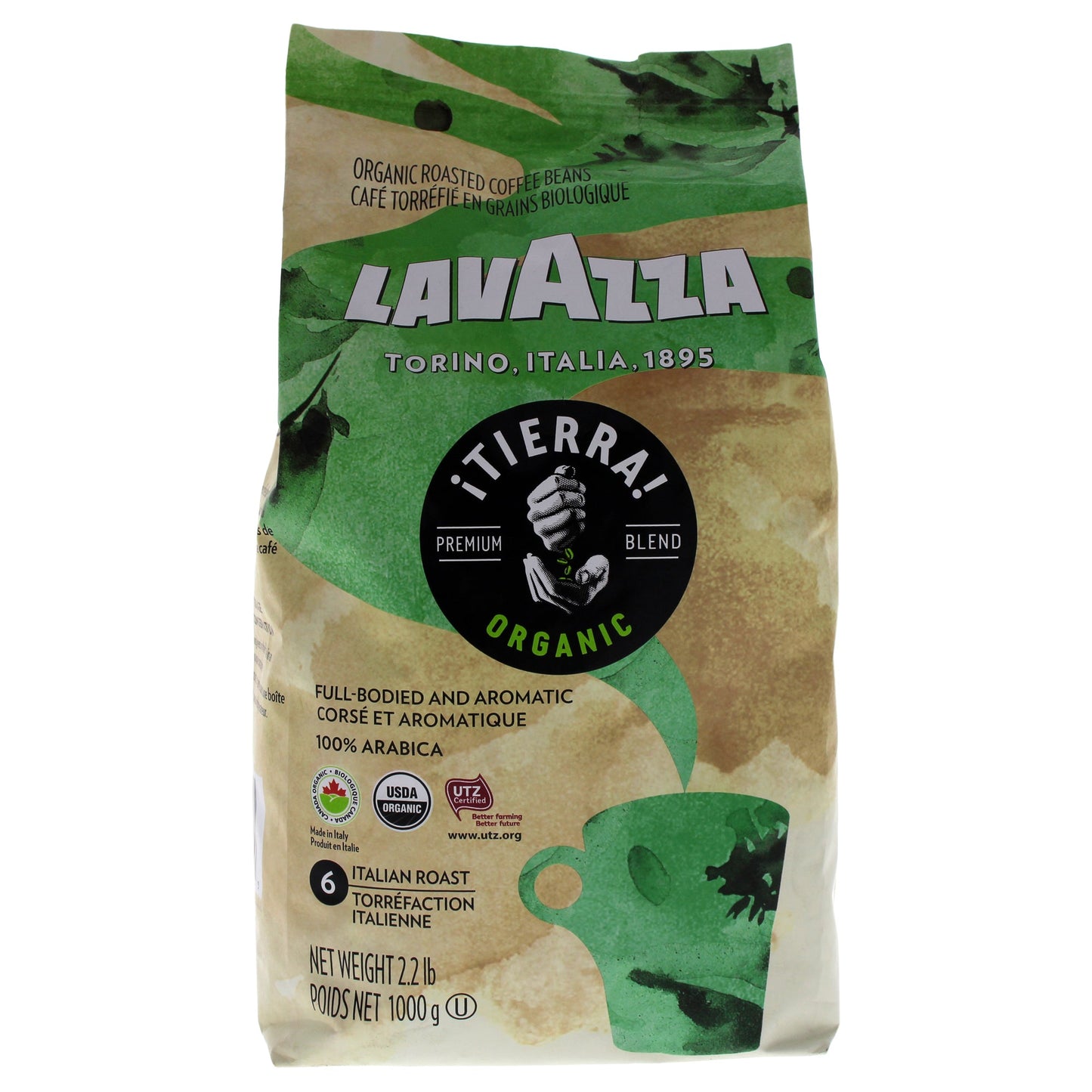 Lavazza Coffee Tierra Selection Organic; 35.27 Ounces; 6 Per Case - High Mart Wholesale