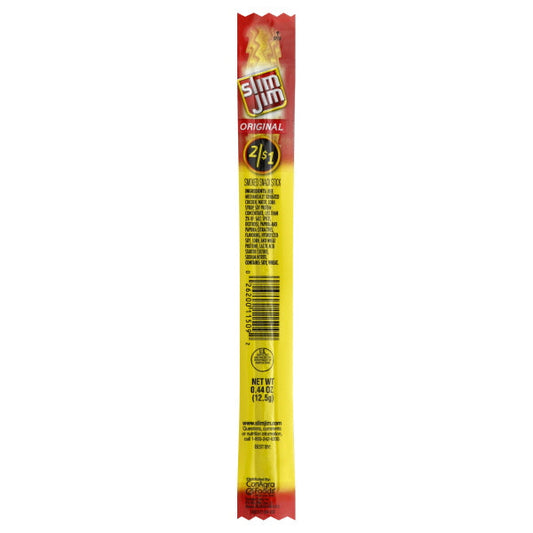 Slim Jim Original Snack Sticks; 0.44 Ounces; 100 Per Box; 4 Per Case