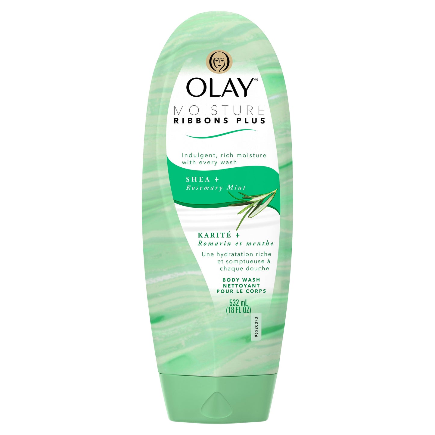 Olay Shower & Bath Liquid Rosemary Mint; 18 Fluid Ounces; 4 Per Case