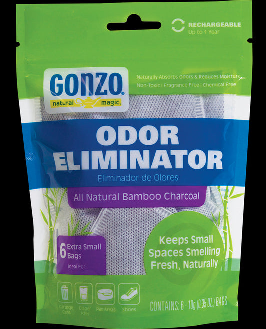 Gonzo Natural Magic Bamboo Charcoal Odor Small; 6 Each; 6 Per Case - High Mart Wholesale