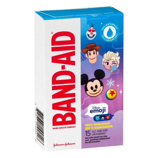 Band Aid Disney Emoji Waterproof 15Ct; 15 Count; 6 Per Box; 4 Per Case - High Mart Wholesale