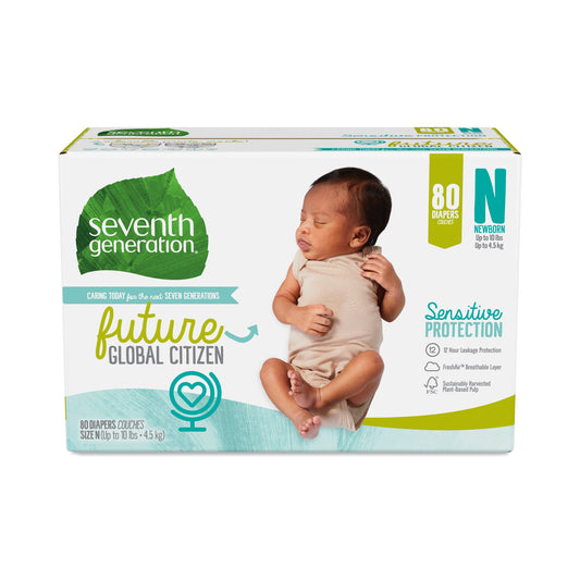 Seventh Generation Medium Newborn Diapers; 80 Count; 1 Per Case - High Mart Wholesale
