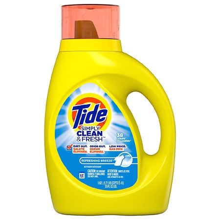 Tide Simply Clean & Fresh Liquid Laundry Detergent; 1.62 Liter; 6 Per Case