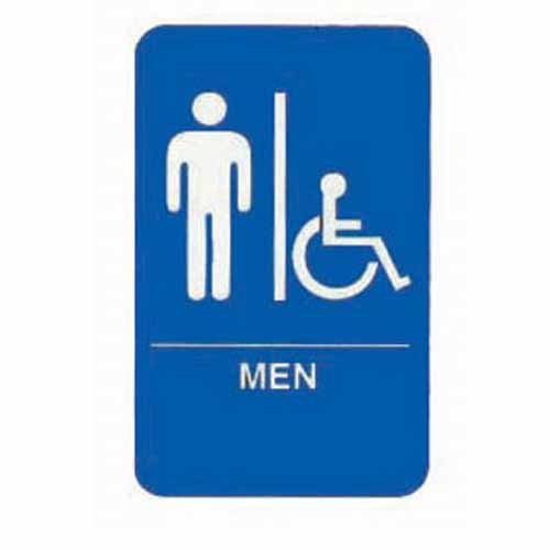 Tablecraft Braille Men Accessible 6X9"; 72 Each; 1 Per Case - High Mart Wholesale