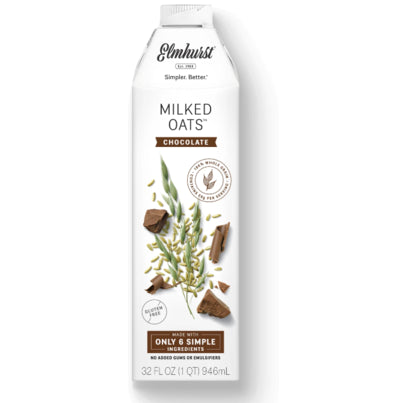 Elmhurst Milked Milked Oats Chocolate; 32 Fluid Ounces; 6 Per Case
