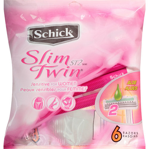 Schick Razor For Women Slim Twin; 6 Count; 6 Per Box; 6 Per Case - High Mart Wholesale