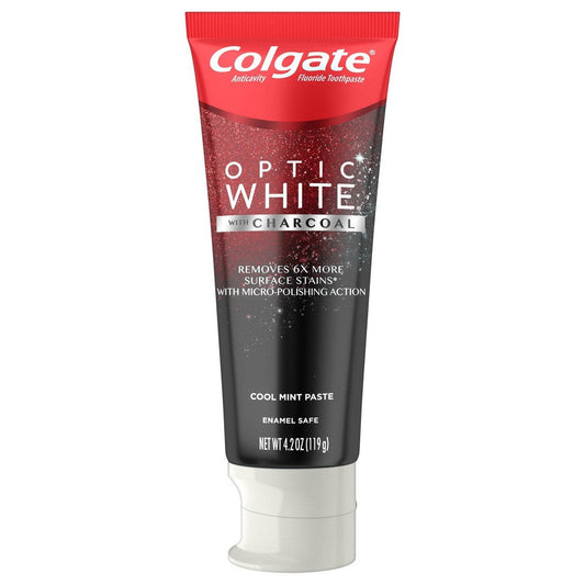 Colgate Optic White Charcoal Toothpaste; 4.2 Ounces; 6 Per Box; 4 Per Case