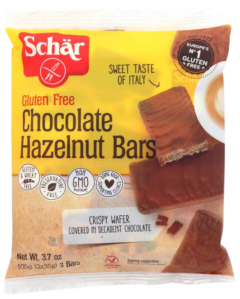 Schar Gluten Free Chocolate Hazelnut Bars; 3.7 Ounces; 12 Per Case - High Mart Wholesale