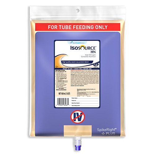 Isosource Hn Malnutrition Tube Feeding Spikeright + Ultrapak; 50.7 Fluid Ounce; 4 Per Case - High Mart Wholesale