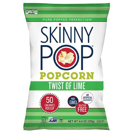Skinnypop Popcorn Twist Of Lime Popcorn; 4.4 Ounces; 12 Per Case - High Mart Wholesale