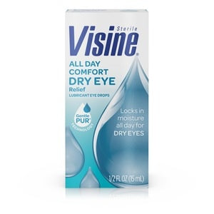 Visine Dry Eye Relief All Day Comfort; 0.5 Fluid Ounces; 3 Per Box; 12 Per Case - High Mart Wholesale