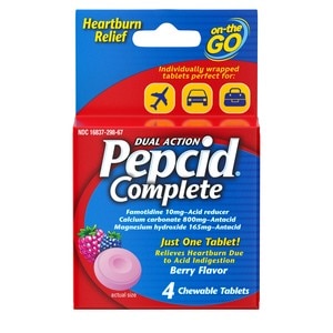 Pepcid Chew Tab Berry; 4 Count; 6 Per Box; 12 Per Case - High Mart Wholesale