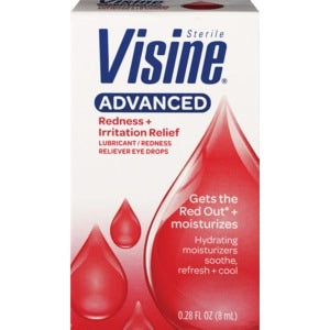 Visine Redeye Hydrating Comfort .28 Fluid Ounce Bottle; 0.28 Fluid Ounces; 3 Per Box; 12 Per Case - High Mart Wholesale