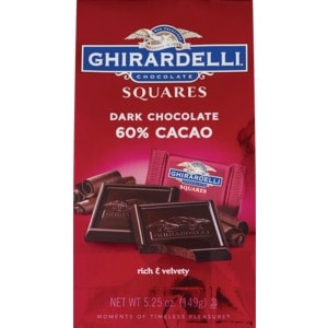 Ghirardelli 60% Cacao Intense Dark Squares Bag; 4.1 Ounces; 6 Per Case - High Mart Wholesale