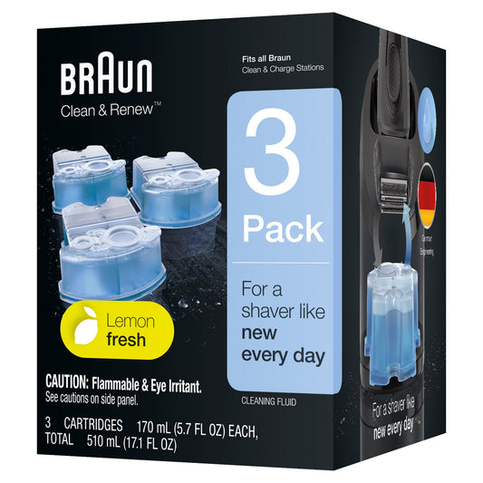 Braun Clean & Renew Refill Cartridge; 3 Count; 6 Per Case - High Mart Wholesale