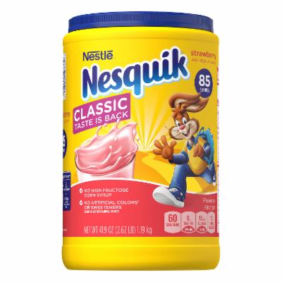 Nesquik Strawberry Powder Canisters; 41.976 Ounce; 6 Per Case