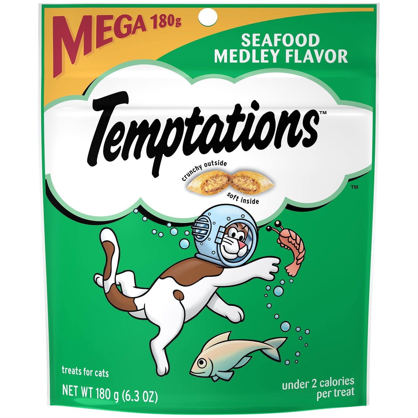 Whiskas Temptations Seafood Medley Mega Bag; 6.3 Ounce; 10 Per Case - High Mart Wholesale