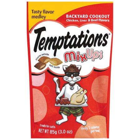 Whiskas Temptations Cat Treats Backyard Cookout; 3 Ounce; 12 Per Case