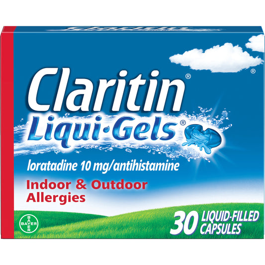 Claritin 24 Hour Non-Drowsy Allergy Relief Liquid Filled Capsules; 30 Piece; 3 Per Box; 12 Per Case