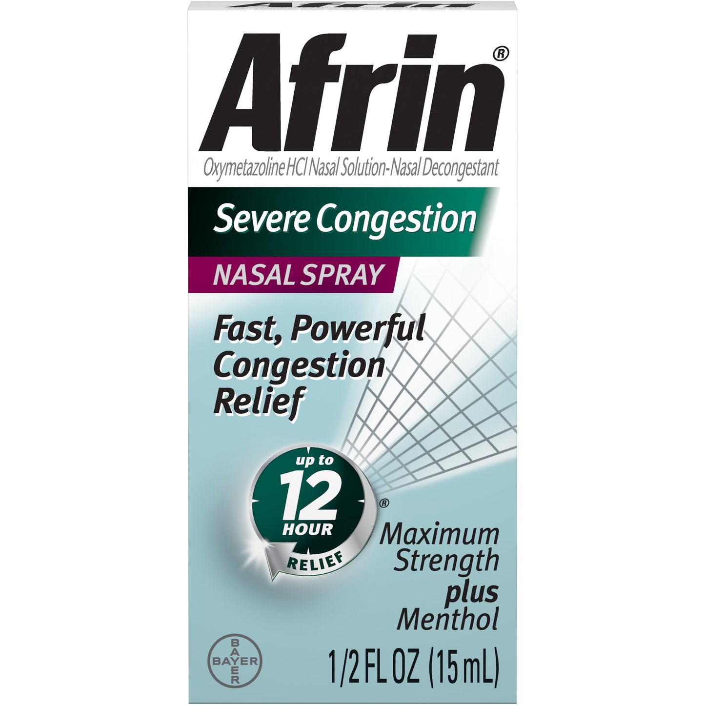 Afrin Severe Congestion 12 Hour Nasal Spray; 15000 Fluid Ounces; 6 Per Box; 6 Per Case