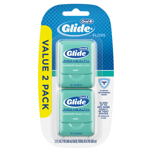 Glide Glide Pro Health Mint Floss Twin Pack; 87.4 Yard; 6 Per Box; 8 Per Case