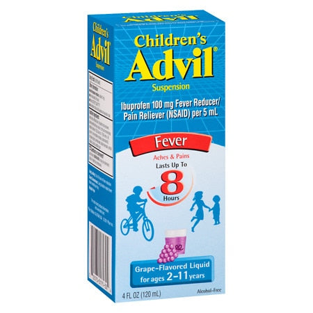Children's Advil Children's Suspension Grape Liquid; 4 Ounces; 3 Per Box; 12 Per Case