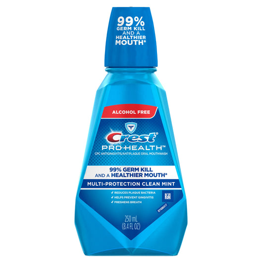 Crest Mouthwash Pro Health Clean Mint; 8.4 Fluid Ounces; 6 Per Case