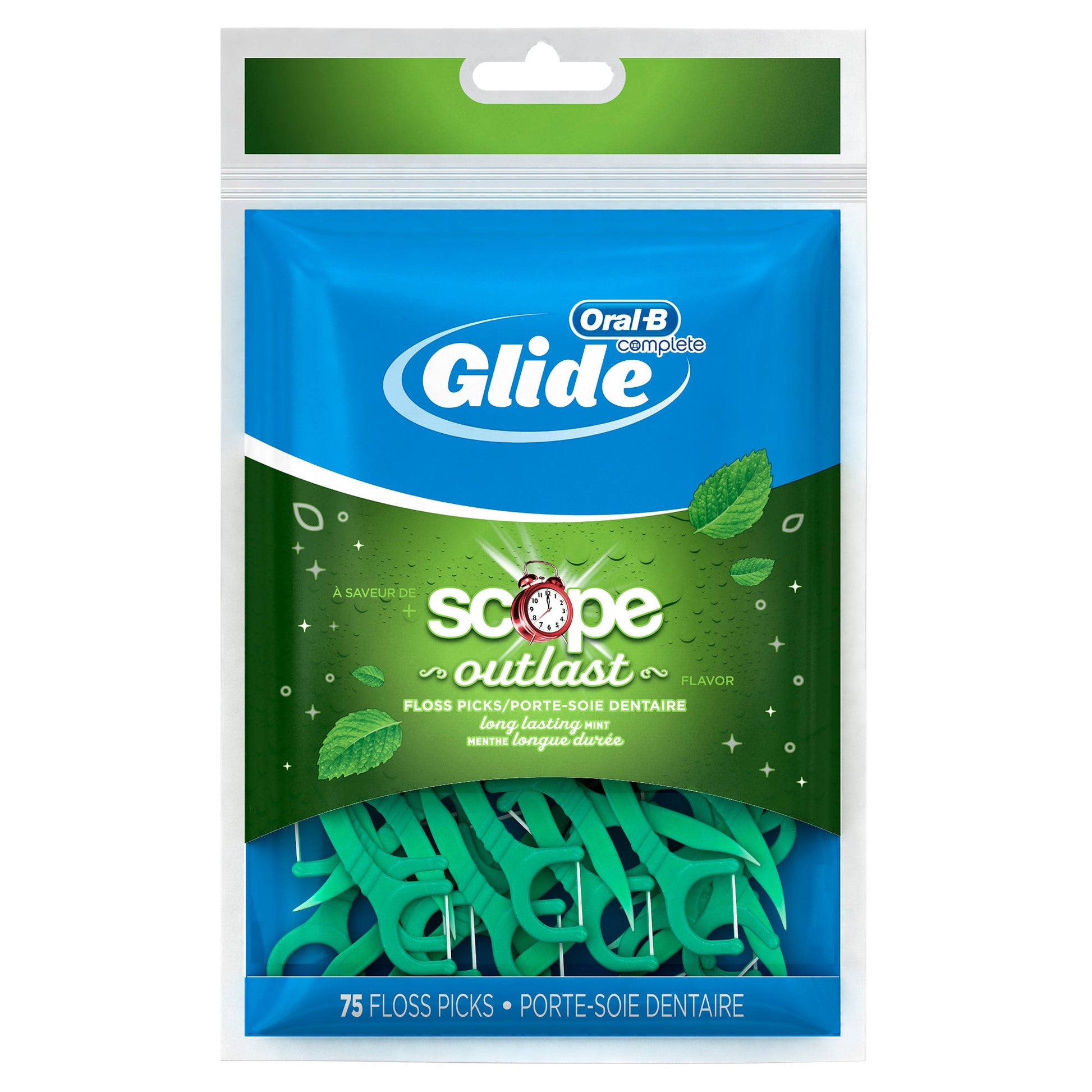 Oral B Accessory Glide Floss Picks 75 Count Bag; 75 Count; 6 Per Box; 8 Per Case - High Mart Wholesale