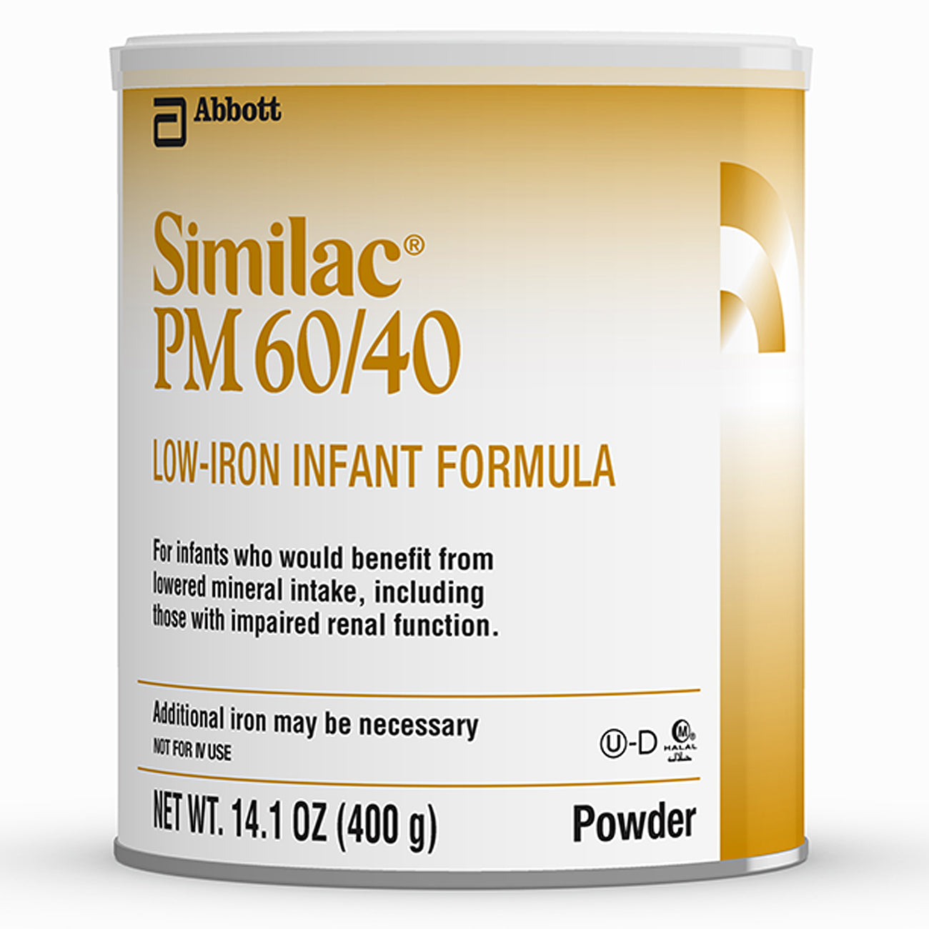 Similac Pm 60/40 Low-Iron Milk-Based Powder Infant Formula Can With Iron; 14.1 Ounce; 6 Per Case - High Mart Wholesale