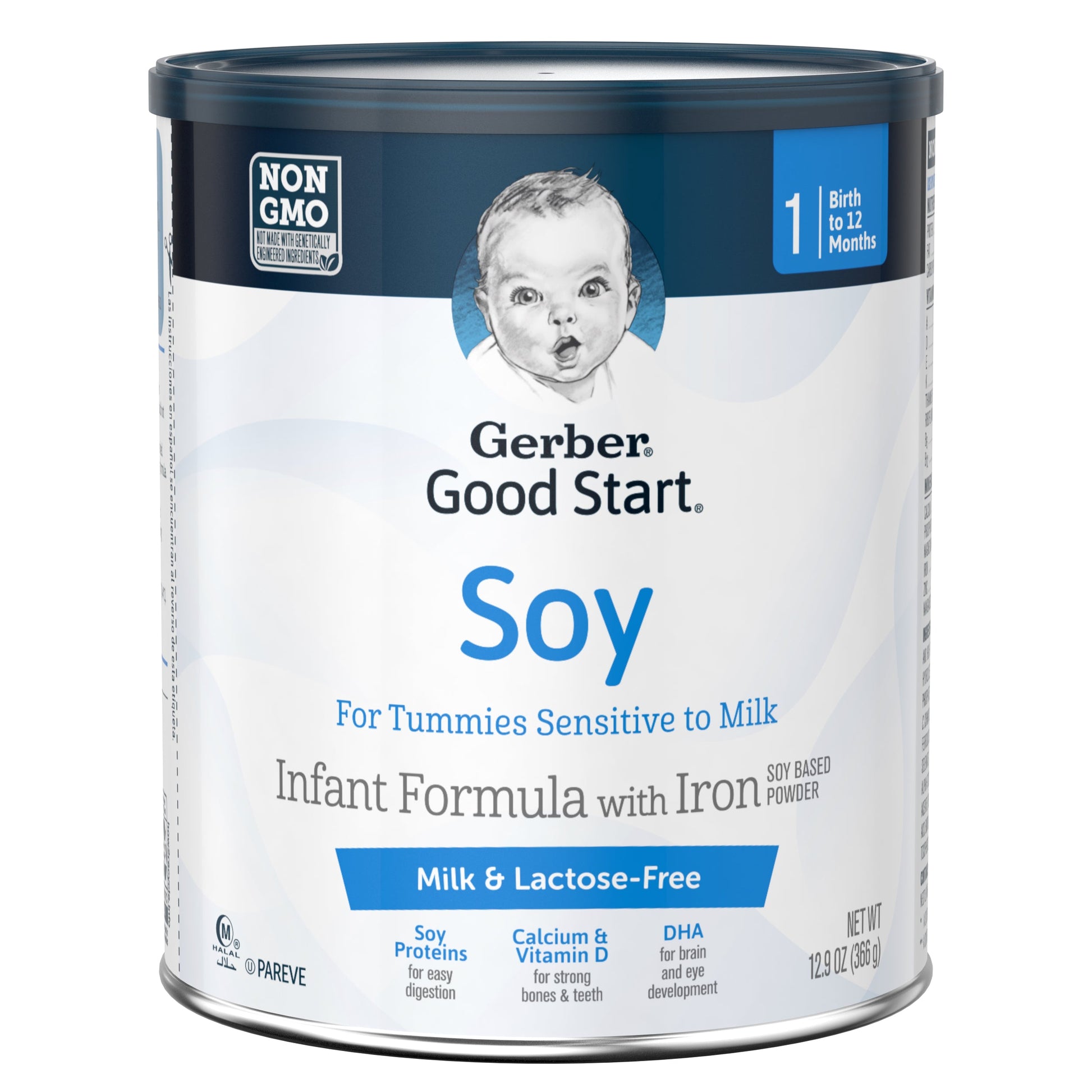 Gerber Good Start Lactose Free Non-Gmo Soy-Based Powder Infant Formula Can With Iron; 12.9 Ounce; 6 Per Case - High Mart Wholesale