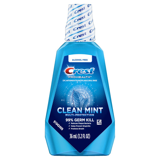 Crest Pro Health Multi-Protection Clean Mint Mouthwash; 1.22 Fluid Ounces; 48 Per Case