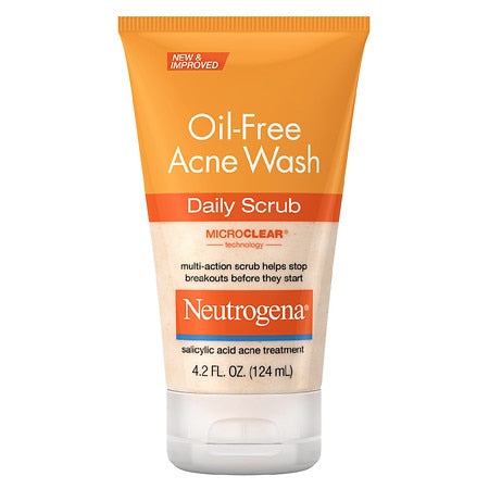 Neutrogena Oil Free Acne Wash Scrub; 4.2 Fluid Ounces; 3 Per Box; 4 Per Case