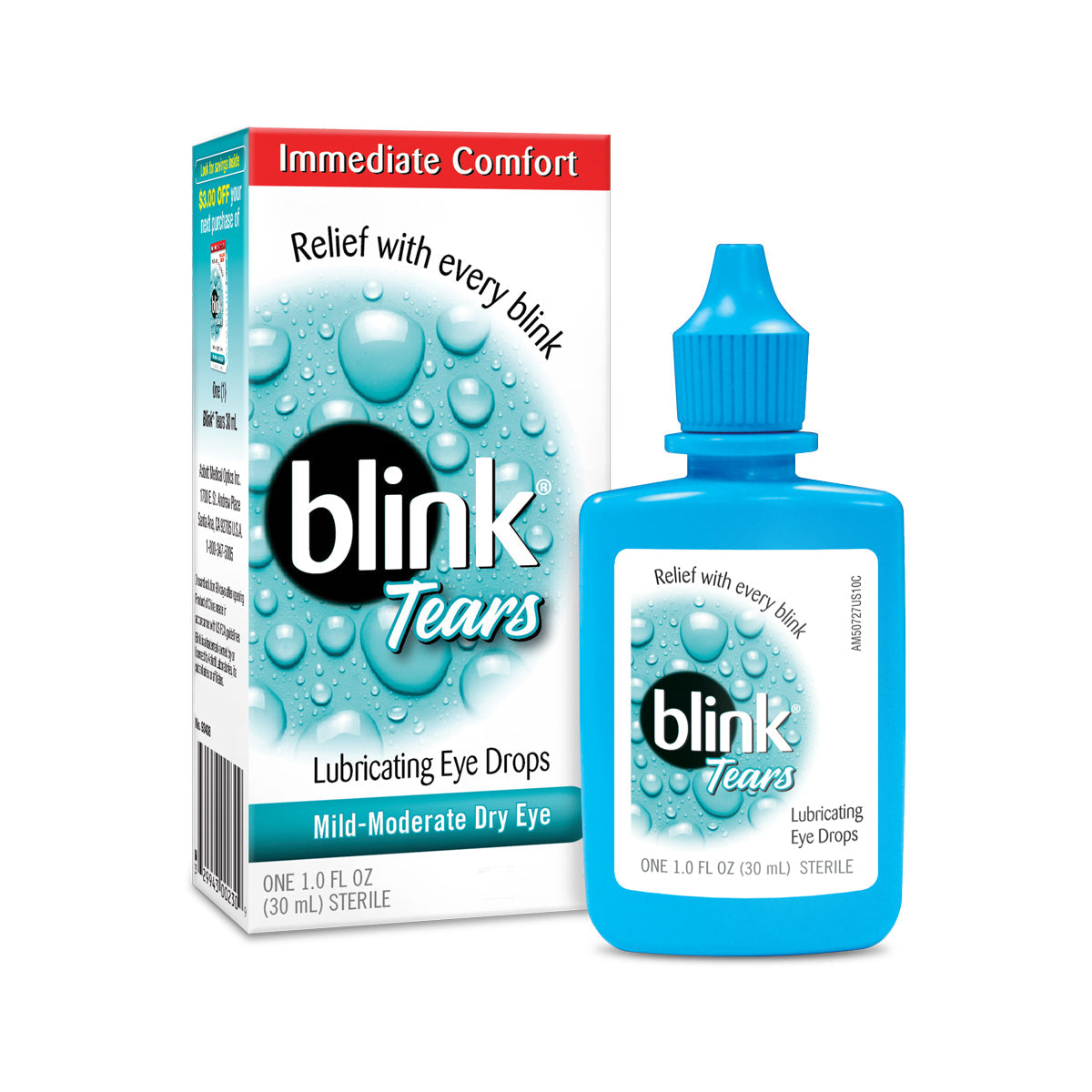 Blink Lubricant Eye Drops; 1 Fluid Ounces; 6 Per Box; 4 Per Case - High Mart Wholesale