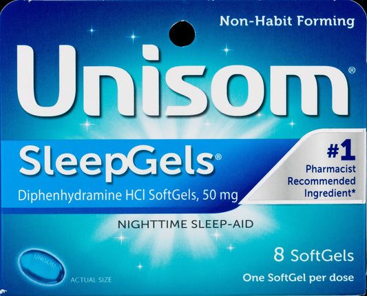 Unisom Sleepgels Nighttime; 8 Each; 6 Per Box; 6 Per Case