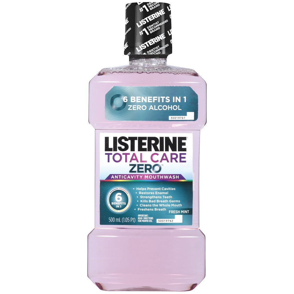 Listerine Total Care Zero Alcohol Fresh Mint Mouthwash; 16.9 Fluid Ounce; 6 Per Case - High Mart Wholesale