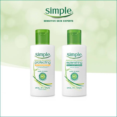 Simple Facial Replenishing Moisturizer; 4.2 Fluid Ounce; 3 Per Box; 4 Per Case