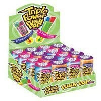 Push Pops Triple Power Push Fruit Flavored Candy; 1.2 Ounces; 16 Per Box; 12 Per Case