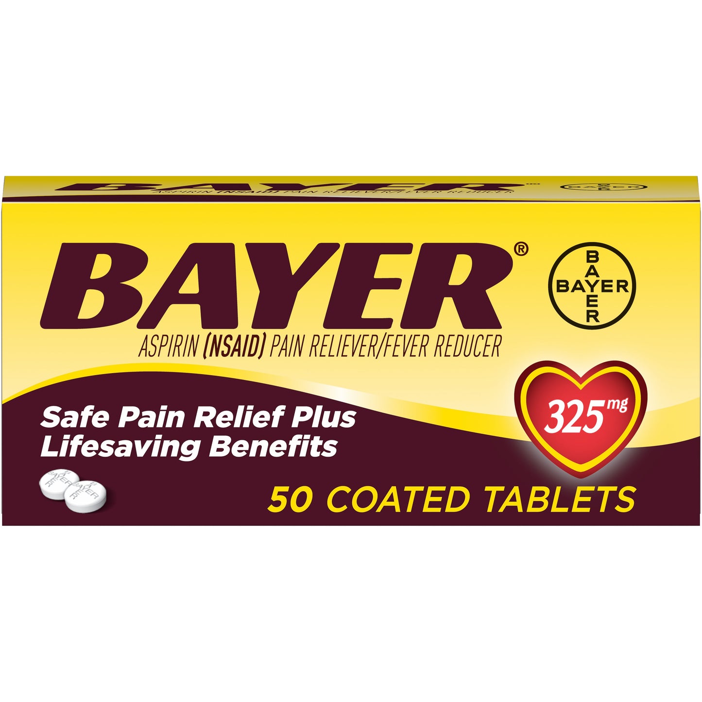 Bayer Tab 325Mg 50S Inn Pack 3S; 50 Piece; 3 Per Box; 12 Per Case