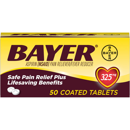 Bayer Tab 325Mg 50S Inn Pack 3S; 50 Piece; 3 Per Box; 12 Per Case