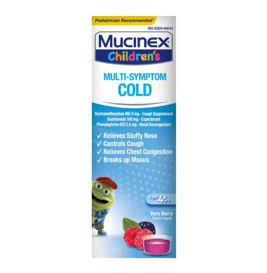 Mucinex Children's Multi-Symptom Liquid Vrybr; 118 Milileter; 6 Per Case