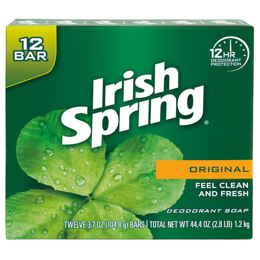 Irish Spring Bar Soap Original 12 Bar; 45 Ounces; 6 Per Case
