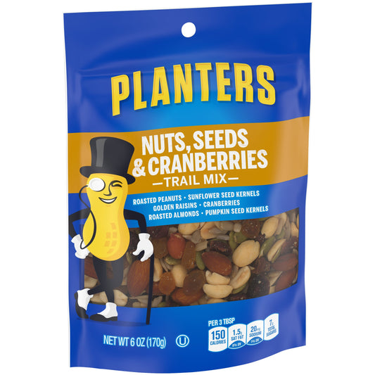 Planters Nut Seeds Cranberry Trail Mix; 6 Ounces; 12 Per Case