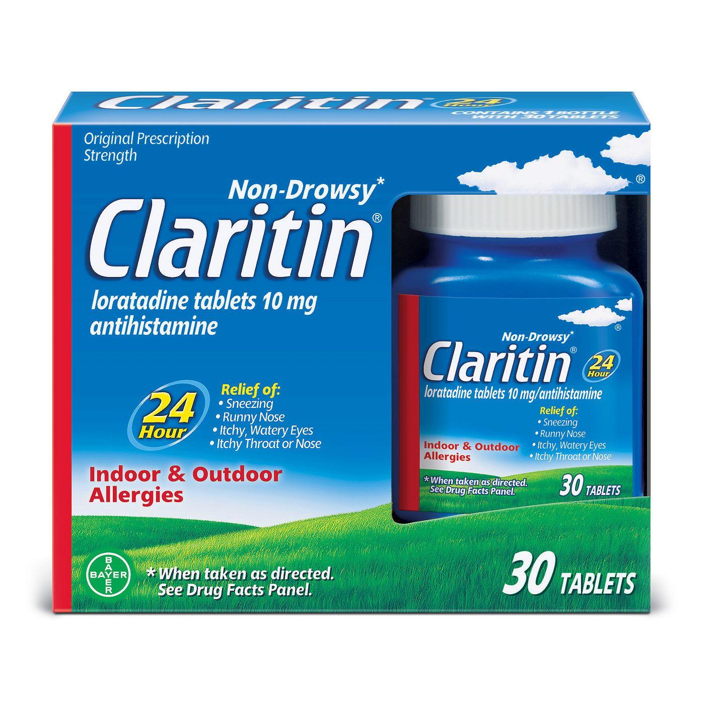 Claritin 24 Hour Non-Drowsy Allergy Relief Tablet; 30 Piece; 6 Per Box; 6 Per Case